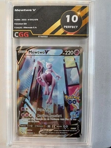 Carte Pokémon FR Mewtwo V (PGO 072) Pokémon GO CGG 10 27460002 - Picture 1 of 3