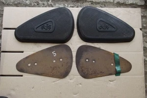 AJS M16 M18 KNEE RUBBERS AND MOUNTING PLATES 5 - Picture 1 of 2