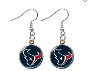 Houston Texans Football Team Earrings Fan Decor Merch Jewelry - Picture 1 of 1
