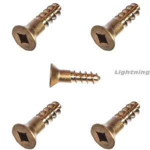 #14 x 2" Silikon Bronze Holzschrauben, Flachkopf, Vierkantantrieb Stck 100 - Bild 1 von 1