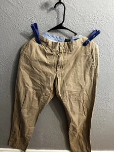 J Crew The Sutton Mens 33x32 Straight Leg Pants Tan - Imagen 1 de 7