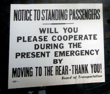 1944 New York City Transit Strike 12 x 14 Poster