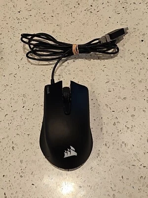 Corsair Harpooon RGP0030 USB Wired RBG Mouse - Black - Tested/Working - Image 1 of 4