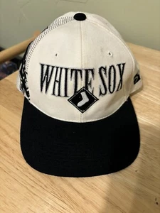 Herren Vintage Sport Specialties Chicago weiße Sox Laser Schattenwolle Druckknopflasche Mütze - Bild 1 von 11