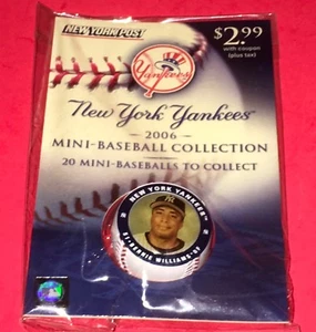  2006 Bernie Williams Mini Baseball Collection New York Post NEW - Picture 1 of 2
