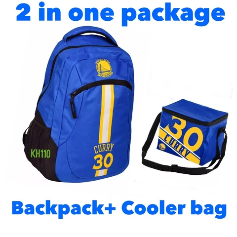 Stephen Curry NBA Golden State Warriors Backpack+Lunch bag 2 in1 Package Cover