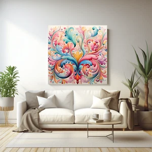 Bild Wanddeko Deko Leinwandbild Wandbild Wohnzimmer Schlafzimmer Esszimmer bunt - Bild 1 von 1