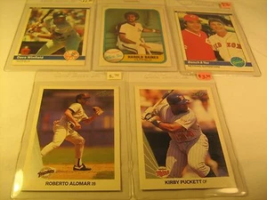 Lot of 5 MLB Cards BENCH Winfield BAINES Alomar PUCKETT Fleer LEAF [b5b11] - Picture 1 of 1
