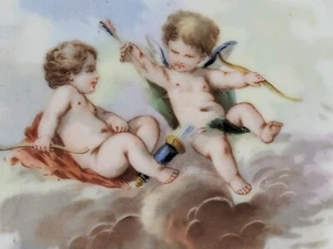 Antiker M. Redon Limoges Porzellan Teller - Cherubs Design, 8,5" - Sammlerstück... - Bild 1 von 6