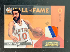 2010 Panini Timeless Treasures Hall Of Fame #14 Walt Frazier 1/5 Jersey Patch