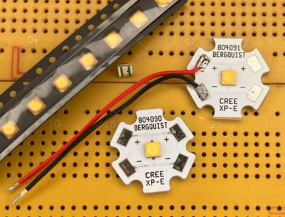 Cree XP-G Warm White Q4 3000K 4.9W High Power LED Emitter, Star & Leads CRI 90 - Image 1 of 3