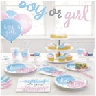 Gender Reveal Party, Girl Boy, Blue Pink Cannons Unisex Baby Shower Decorations
