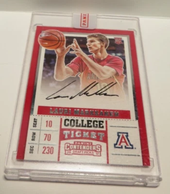 Boleto universitario Lauri Markkanen 2017-18 Contenders Draft Picks automático RC #57 Foto 1 de 2