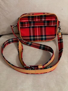 Original REISENTHEL Damen Tasche 1950/60er rot kariert Beige 20x14x5 CrossBody - Bild 1 von 17