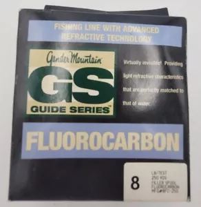 Línea de pesca Gander Mountain GS Guide Series 8 libras fluorocarbono 250 yardas - nueva - Imagen 1 de 2