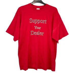 VTG ALORE Mens Tee 2XL Red Short Sleeve T-Shirt Graphic Tee - Picture 1 of 13