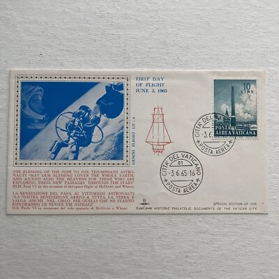 Gemini 4 Cubierta Conmemorativa 1st American Spacewalk Kim Cubierta 6-3-65 Foto 1 de 4