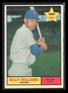 BILLY WILLIAMS 1961 Topps Rookie Card #141 CHICAGO CUBS Vintage - Picture 1 of 2