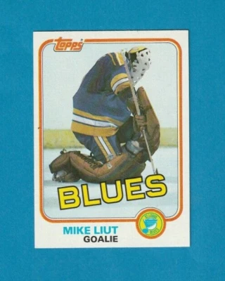 1981-82 TOPPS Hockey # 20 Mike Liut ST. LOUIS BLUES - Image 1 of 2