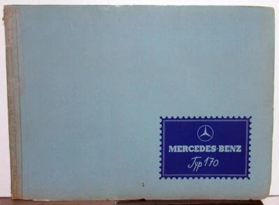 1935 Mercedes Benz Type 170 Dealer Sales Brochure Original German Text 1-35 - Image 1 of 4