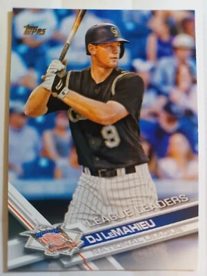 2017 Topps Series 1 Baseball #81 DJ LeMahieu (NL Leader) - Image 1 of 3
