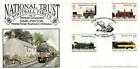 1995 National Trust - Dawn George Stephenson Wylam H/S on 1975 Trains Stamps !