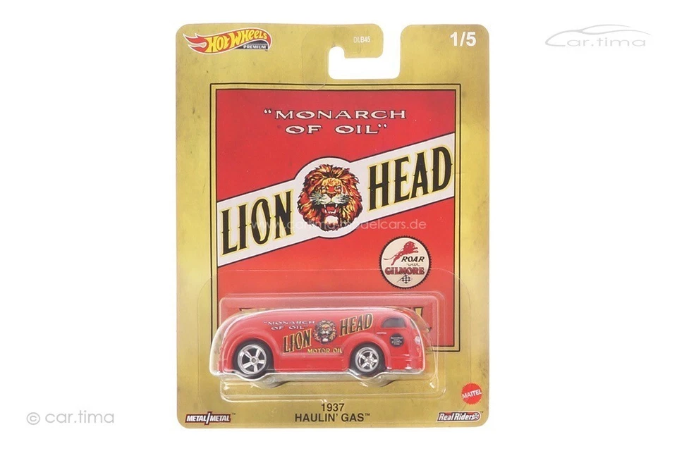 1937 Haulin ´ Gas Lione Testa Hot Wheels 1:64 DLB45-GRL37 - Immagine 1 di 1