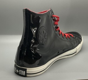 black patent converse trainers