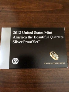2012 AMERICA THE BEAUTIFUL QUARTERS SILVER PROOF SET US MINT COA - Picture 1 of 2