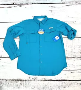 New COLUMBIA Blood And Guts IV LS Woven Shirt Men's Sz L long Sleeve Fishing Upf - Picture 1 of 10