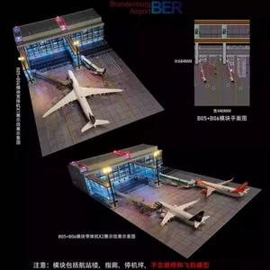 DIY 1/200 Airplane Airport Module Terminal Apron Model with Lighting Scene Toy - Picture 1 of 27