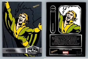 BANSHEE #104 - 2020 Marvel X-Men Metal Universe Black Epack Exclusive - Picture 1 of 1