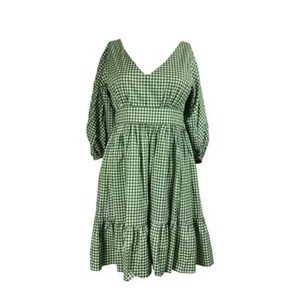 Kate Spade grün kariertes Gingham Bodega Minikleid Größe US 6 | UK 10 - Bild 1 von 5