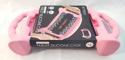 Universal Shockproof Silicone Cover Case For 7 - 8 inch Tablet W/ Handles Pink - Image 1 of 4