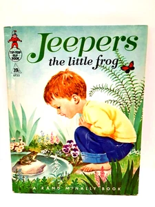Jeepers the Little Frog by Marjorie Cooper Rand McNally TipTop Elf 1965 Vintage - Imagen 1 de 8