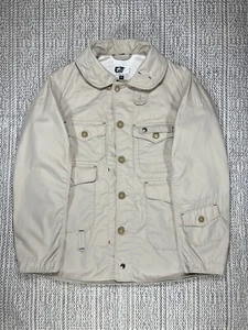 ENGINEERED GARMENTS Cruiser Jacket, MEN'S MEDIUM, Poly-Cotton Poplin, Beige USA - Picture 1 of 8