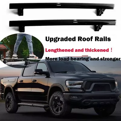 2P Cross Bar Fits for Dodge RAM 1500 24-26 Roof Rail Bar Lockable Cargo Bar Foto 1 de 4
