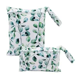 Wet Dry Bags Set Waterproof Reusable Swimsuit Diapers Laundry Stroller Bag Pouch - Picture 1 of 46