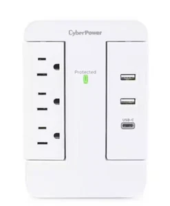Grifo de pared CyberPower 2 USB-a 1 USB-C 3 salidas - Imagen 1 de 4