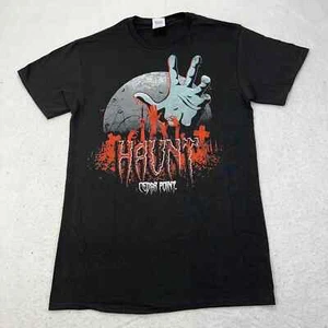 Cedar Point Haunt Men's Small Halloweekends Black Short Sleeve Graphic T Shirt - Picture 1 of 12