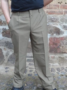 Uniformhose Bundfaltenhose Diensthose Polizei Hose braunbeige sandfarben Sommer- - Bild 1 von 12