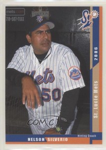 2006 Grandstand St Lucie Mets Nelson Silverio #50