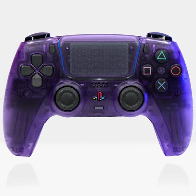 Atomic Purple Retro Killscreen Clear PlayStation 5 DualSense Pro PS5 Controller - Image 1 of 4