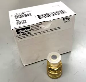 Box of 10 New Parker BST-3 Non-Valved Coupler 3/8" Hydraulic Quick Connect - Picture 1 of 2
