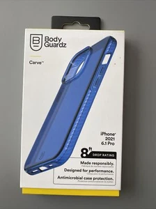 BodyGuardz - Carve Series - für iPhone 13 Pro & 14 Pro - Blau - Bild 1 von 2