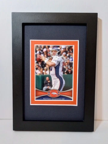 Peyton Manning Denver Broncos Display Custom Framed NFL Football Card Plaque Cover