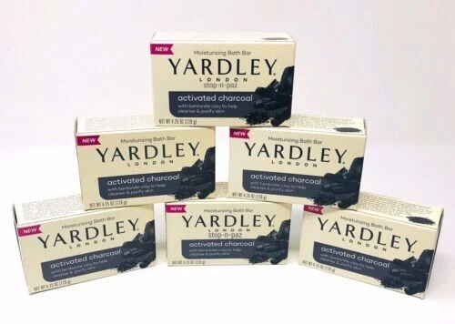 YARDLEY SOAPS 4.25oz ACTIVATED CHARCOAL Skin Moisturizer 1 Bar