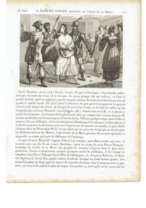 1825 San Ramón Nonato "S. Raimond Nonnat" (Portell–Cardona Religioso mercedario) - Picture 1 of 1