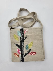 All About Me Boho Blätter Canvas Hobo Crossbody Handtasche Beuteltasche Tasche Taschen - Bild 1 von 5