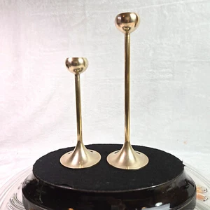 Candelabros cónicos superiores con bombilla de latón de 2 niveles de colección - Imagen 1 de 5